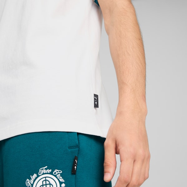 Remera PUMA x PALM TREE CREW Ringer para hombre, PUMA White, large-ARG