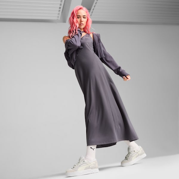 Vestido largo DARE TO para mujer, Galactic Gray, large-MEX