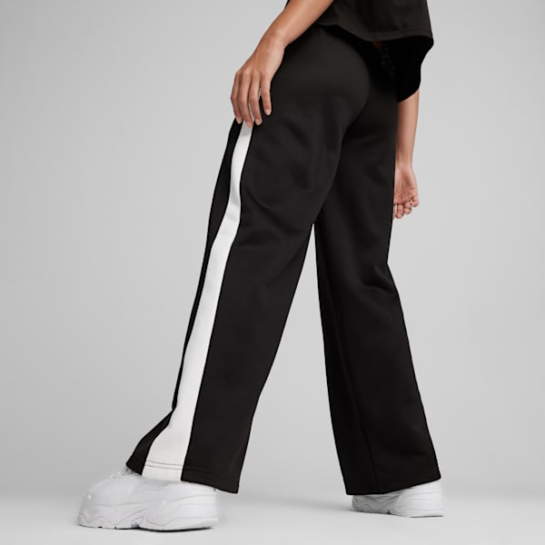 Pantalones tiro bajo T7 para mujer, PUMA Black, large-ARG