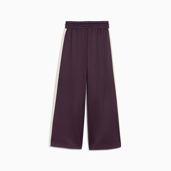 T7 Women's Low Rise Track Pants, Midnight Plum, large-MEX