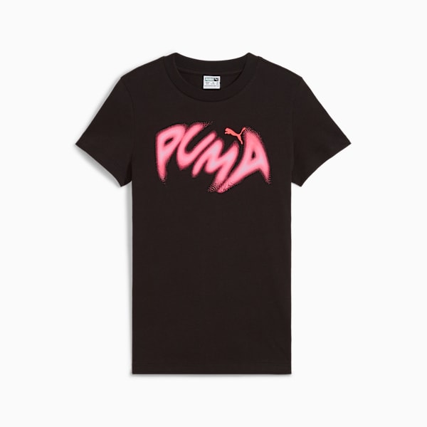 GRAPHICS Warped Tee Youth, PUMA Black, large-MEX