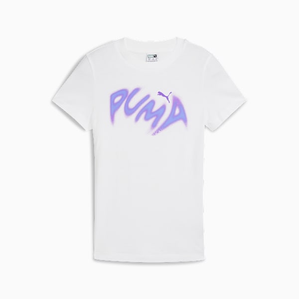 GRAPHICS Warped Tee Youth, PUMA White, large-MEX