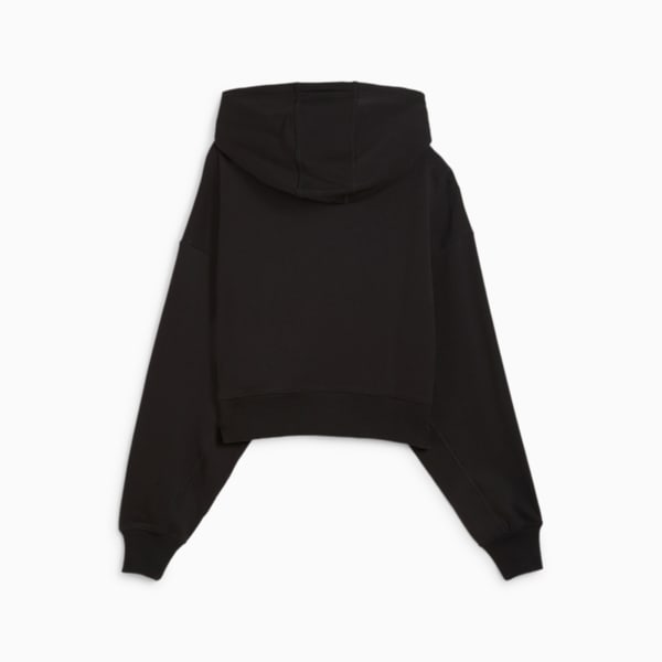 Pivot Basketball Hoodie Women, PUMA Black, large-MEX