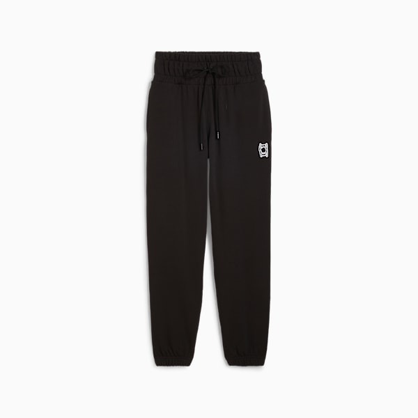Pants de basquetbol para mujer, PUMA Black, large-MEX