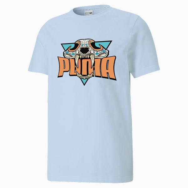 Playera Hombre SKULL HUICHOL, Icy Blue, large-MEX