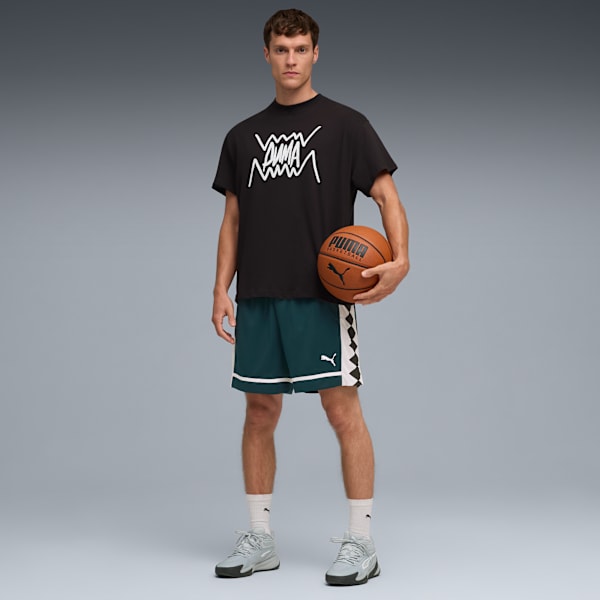 Shorts de basketball The All Jaws para hombre, Green Terrain, large-ARG