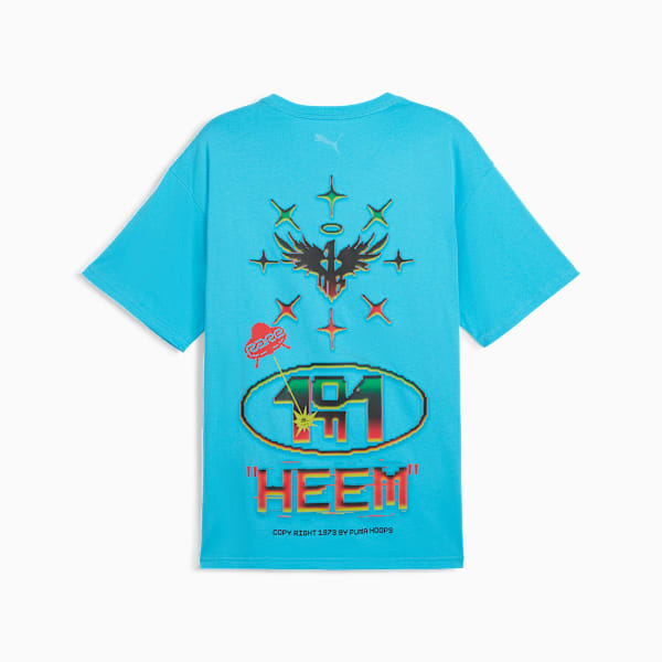 Remera de basketball MELO 1Love II para hombre, Bright Aqua, large-ARG