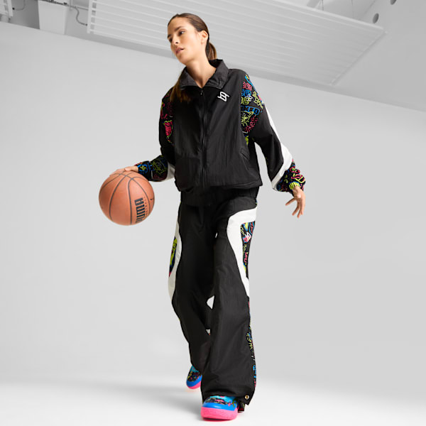 Campera deportiva STEWIE TOKYO para mujer, PUMA Black-AOP, large-ARG