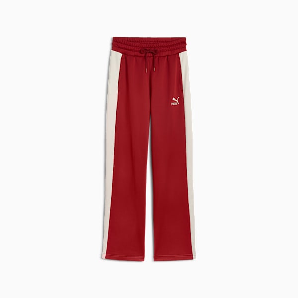 Pants de punto de pista para mujer ICONIC T7, Intense Red, large-MEX