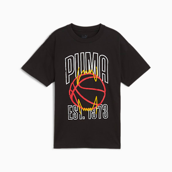Basketball Winning Shot Tee Youth, PUMA Black, large-MEX