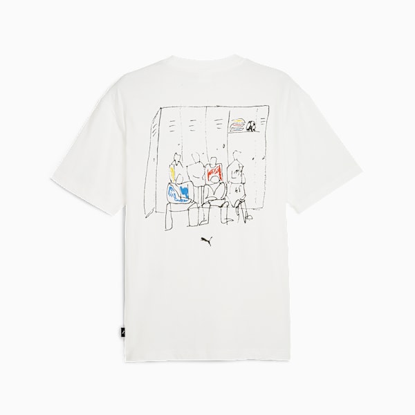 Remera GRAPHICS "Back-up Team" para hombre, PUMA White, large-ARG