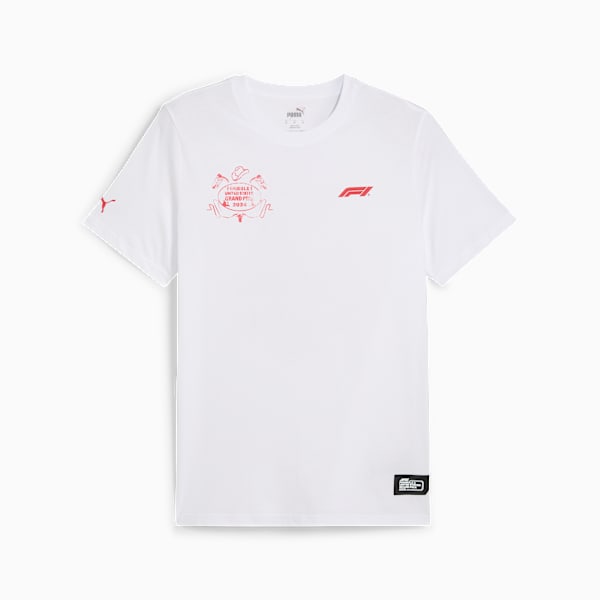 F1 USA Tee Unisex, PUMA White, large-MEX