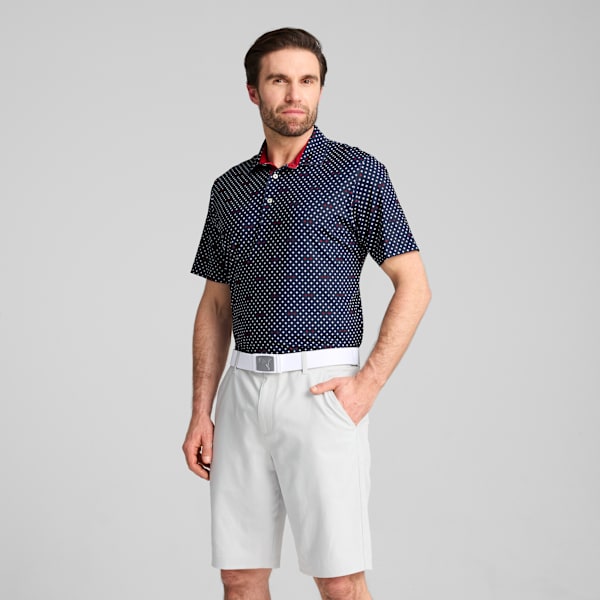 MATTR Burgh Golf Polo Men, Deep Navy-White Glow, large-ZAF