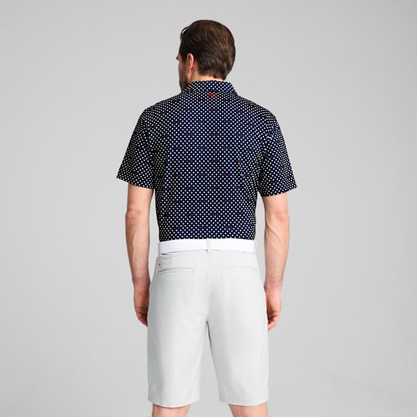 MATTR Burgh Golf Polo Men, Deep Navy-White Glow, large-ZAF