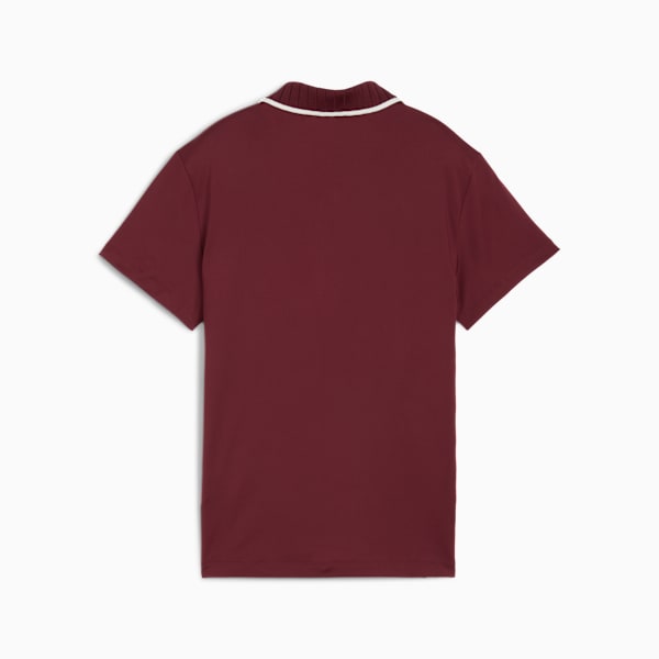 CLOUDSPUN Bridges Short Sleeve Golf Polo Women, Ruby Shimmer, large-ZAF