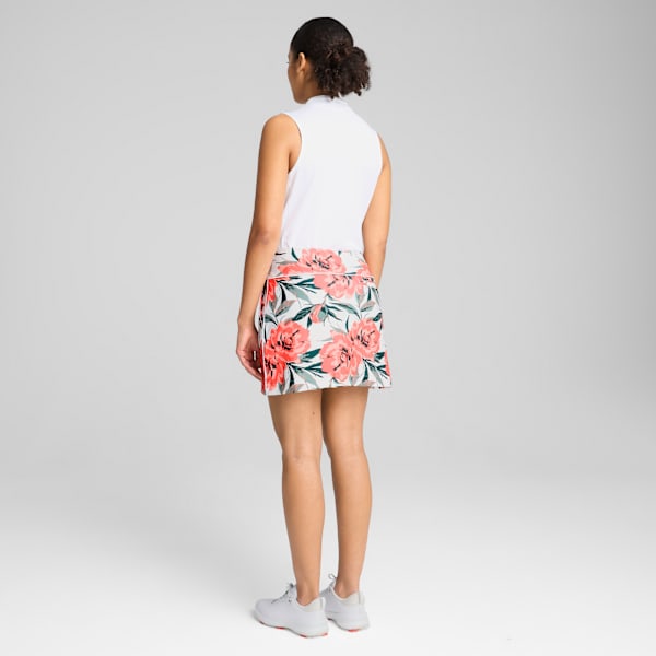 Blake Knit Beautiful Game Skirt Women, White Glow-Peach Frost, large-ZAF