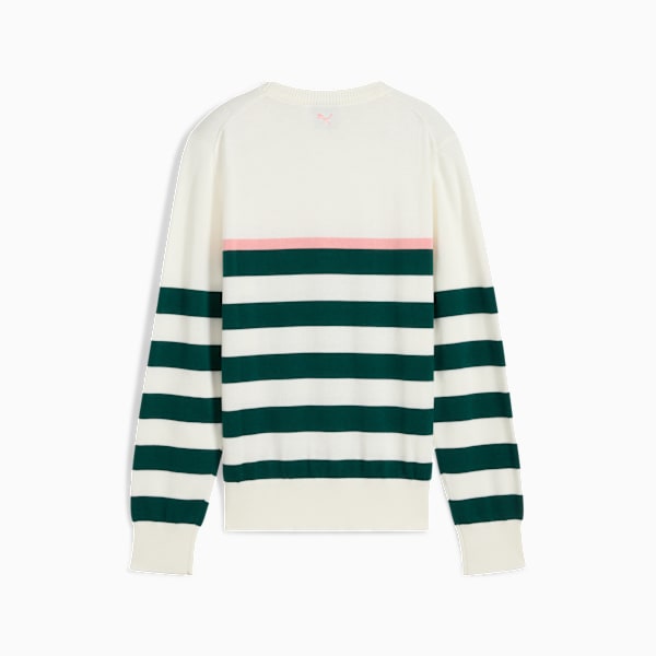 Resort Stripe Sweater Women, Warm White-Dark Myrtle, large-ZAF