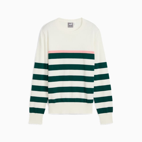 Resort Stripe Sweater Women, Warm White-Dark Myrtle, large-ZAF