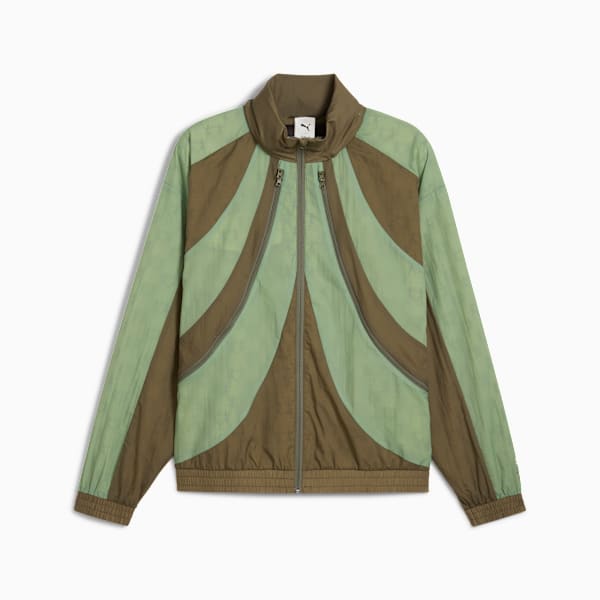 Chamarra rompeviento PUMA x KIDSUPER para hombre, Dusty Green, large-MEX