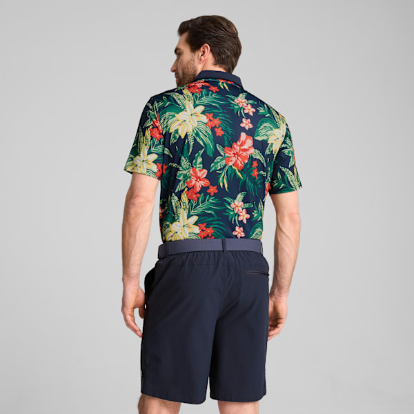 PUMA x PALM TREE CREW Floral Polo Men, Deep Navy, large-ZAF
