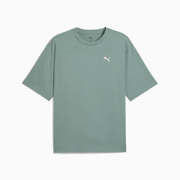 Playera estilo boxy WARDROBE Essentials para hombre, Green Moon, large-MEX