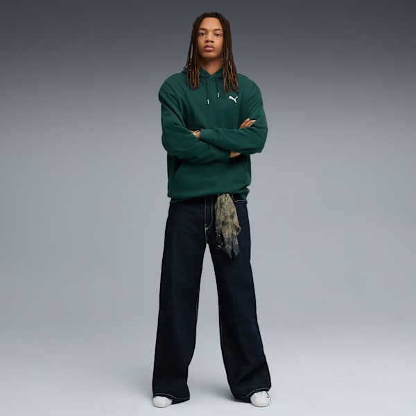 Sudadera holgada con capucha WARDROBE Essentials para hombre, Green Terrain, large-MEX