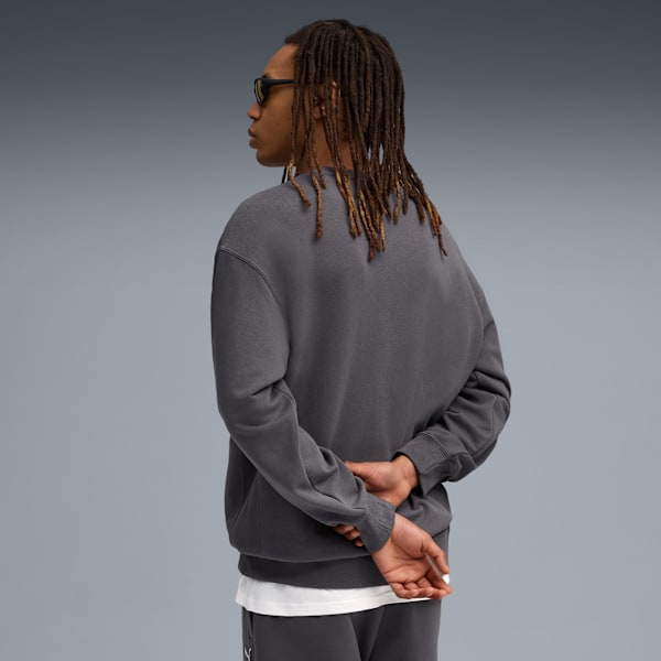 WARDROBE ESS Relaxed Crew Men, Dusky Gray, large-ZAF
