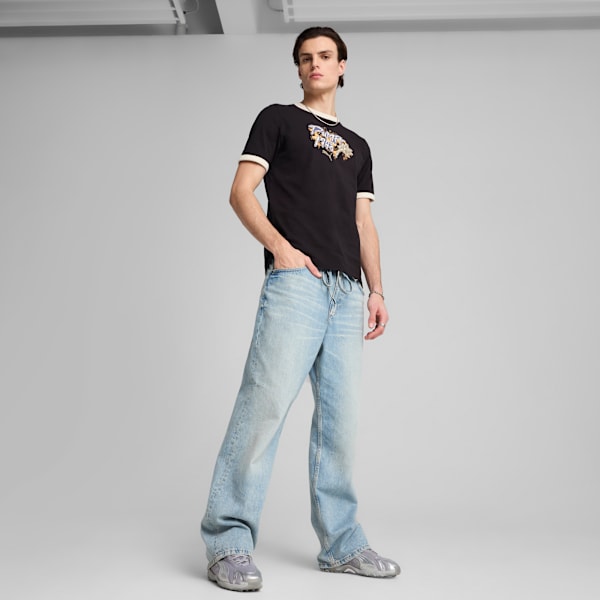Playera estampada FUTURE.PUMA.ARCHIVE para hombre, PUMA Black-Blue Crystal, large-MEX