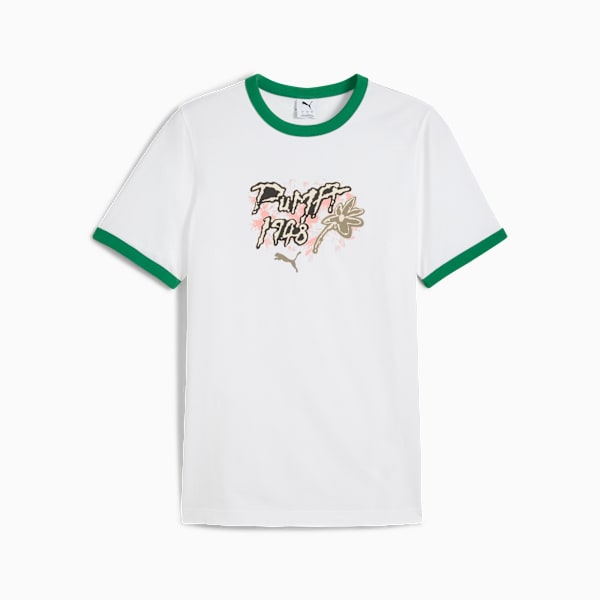 Playera estampada FUTURE.PUMA.ARCHIVE para hombre, PUMA White-Archive Green, large-MEX
