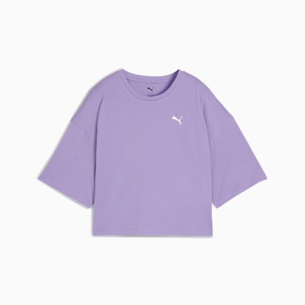 WARDROBE ESS Oversized Short Tee Women, Lavender Alert, large-MEX