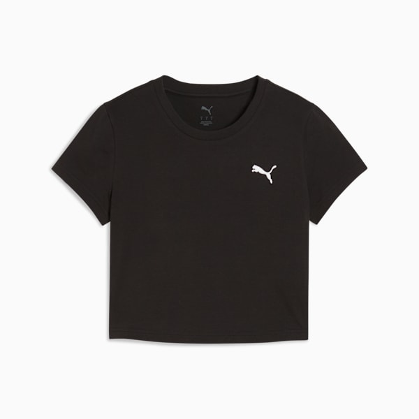 Playera corta WARDROBE Essentials para mujer, PUMA Black, large-MEX