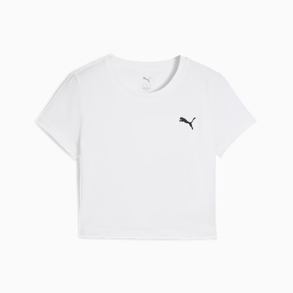 WARDROBE Essentials Baby Tee Women, PUMA White, large-MEX