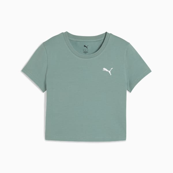 Remera corta Wardrobe Essentials para mujer, Green Moon, large-ARG