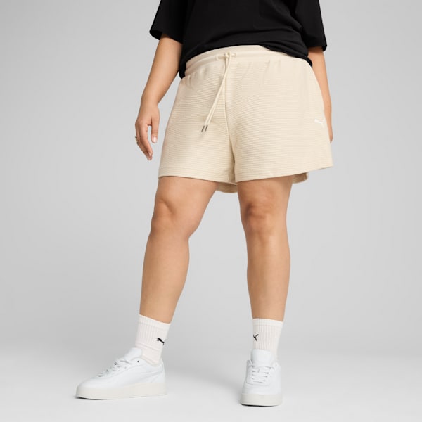 Shorts PREMIUM ESS A-Line 4' Jacquard Feminino, Branco, large-BRA