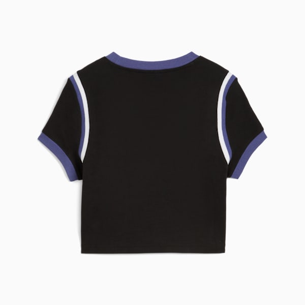 Playera corta FUTURE.PUMA.ARCHIVE para mujer, PUMA Black-White, large-MEX