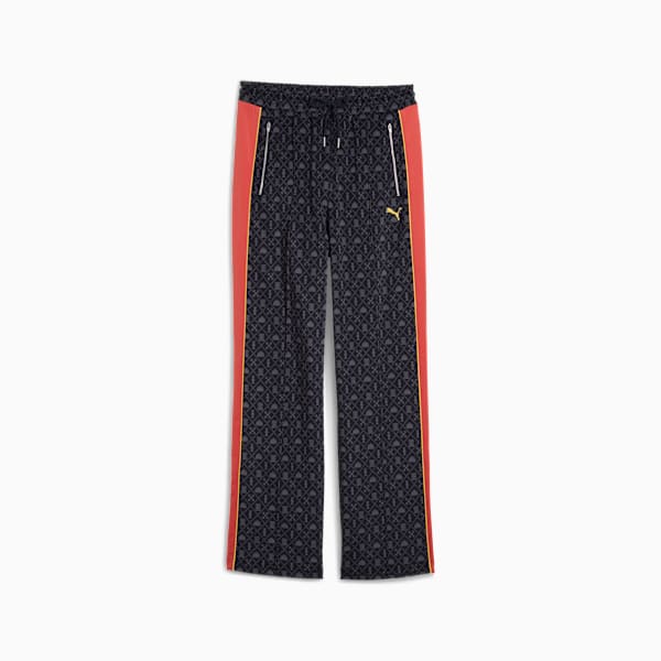 Pantalones rectos Road To Unity T7 para mujer, New Navy-AOP, large-MEX