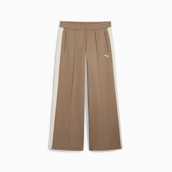 Pantalones anchos T7 para mujer, Totally Taupe, large-ARG