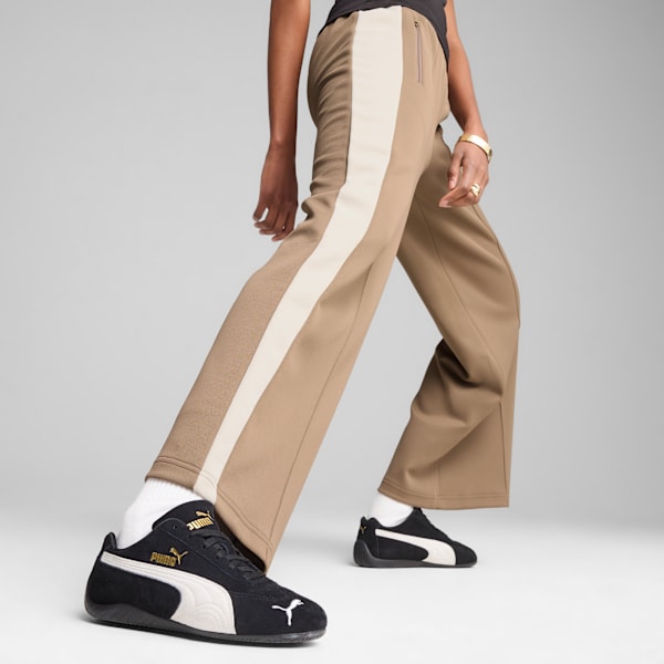 Pantalones anchos T7 para mujer, Totally Taupe, large-ARG