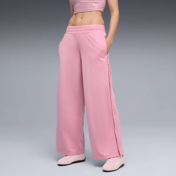 WARDROBE Essentials Low Rise Popper Pants Women, Poised Pink, large-ZAF