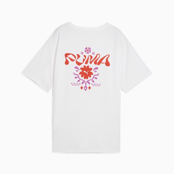 Playera Essentials FLORAL PACK para mujer, PUMA White, large-MEX