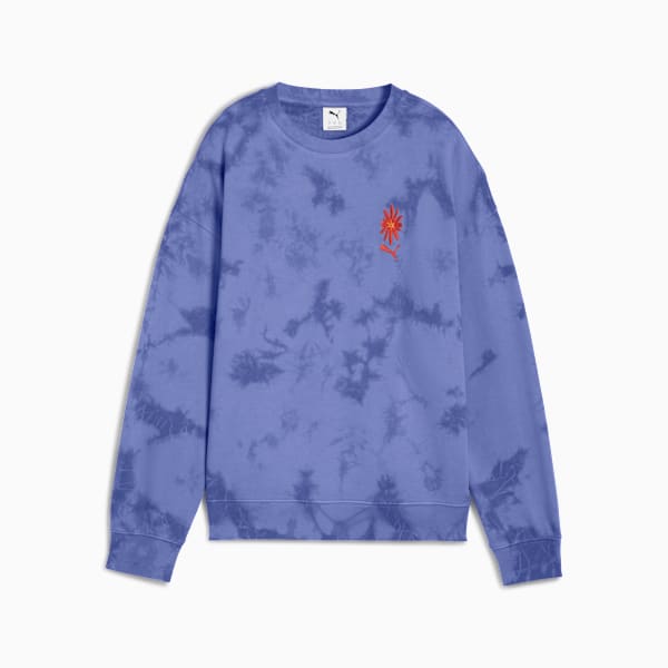 Buzo oversize WARDROBE Essentials FLORAL PACK para mujer, Blue Crystal, large-ARG