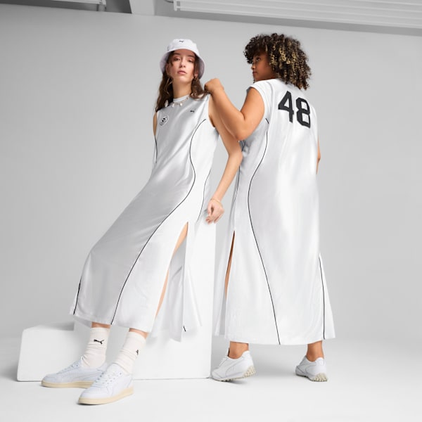 Vestido largo Jer-She para mujer, PUMA White, large-MEX