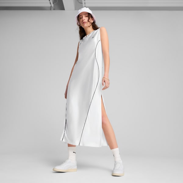 Vestido largo Jer-She para mujer, PUMA White, large-MEX