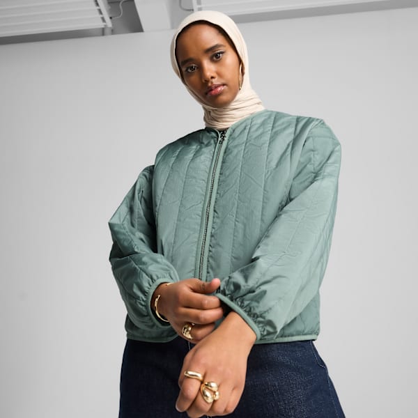 Campera reversible WARDROBE Essentials para mujer, Green Moon, large-ARG