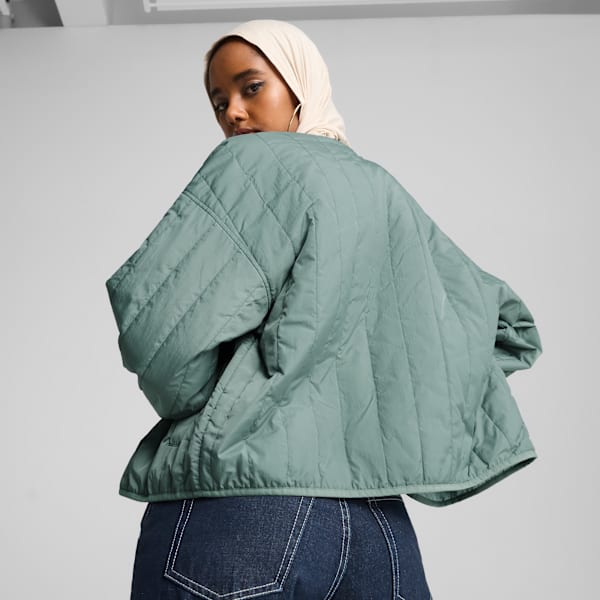 Campera reversible WARDROBE Essentials para mujer, Green Moon, large-ARG