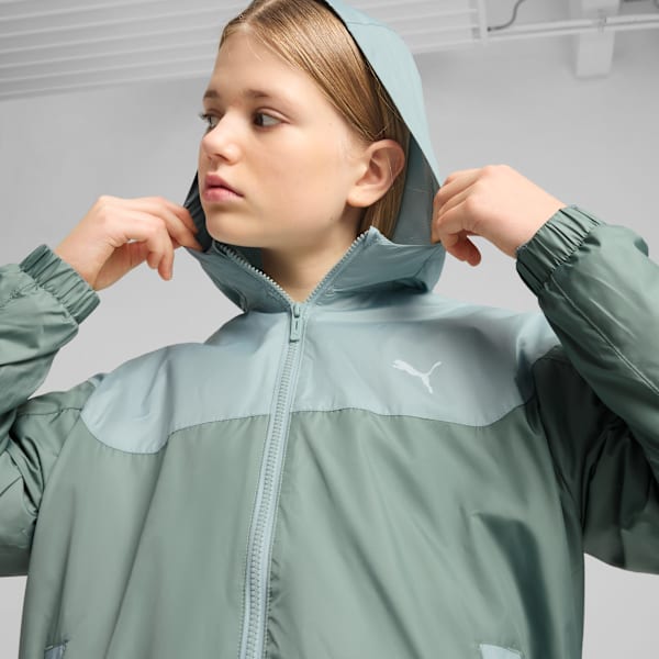 Mesh Lined Windbreaker Youth, Green Moon, large-MEX