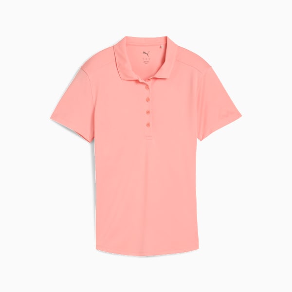 Pure 2.0 Short Sleeve Polo Women, Pink Fruit, large-ZAF