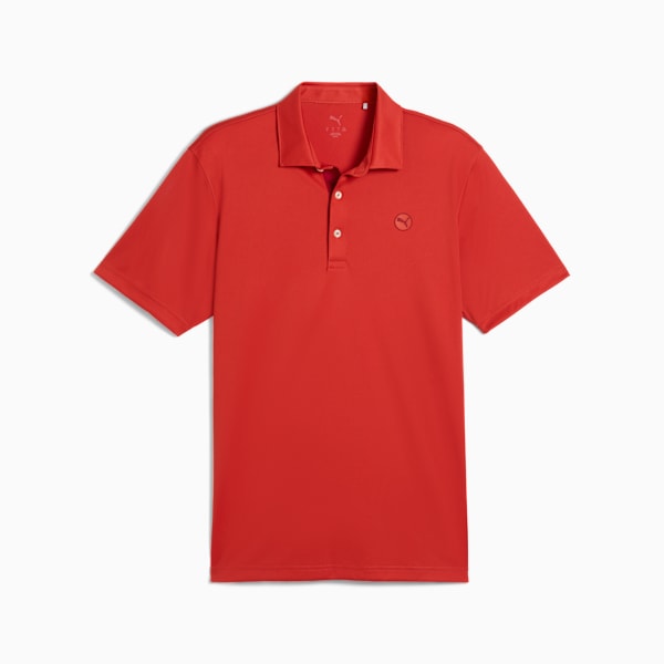 Pure 2.0 Golf Polo Men, Red Fire, large-ZAF