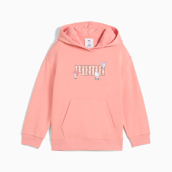 Moletom com Capuz Relaxed PUMA x HELLO KITTY AND FRIENDS Infantil, Pink Fruit, large-BRA