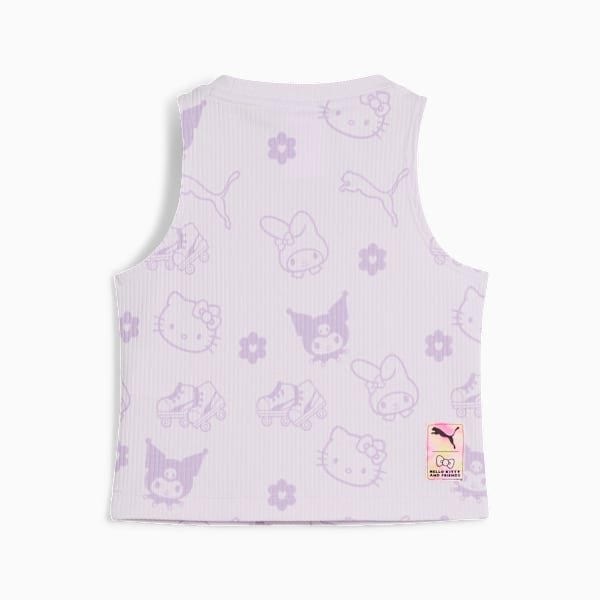 Playera para niñas PUMA x HELLO KITTY Rib, Lilac Frost, large-MEX